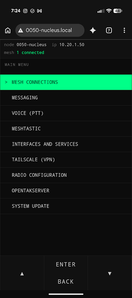 Fig. 6: Nucleus OS front page
