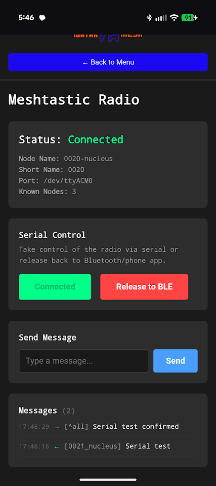Fig. 14: Meshtastic page