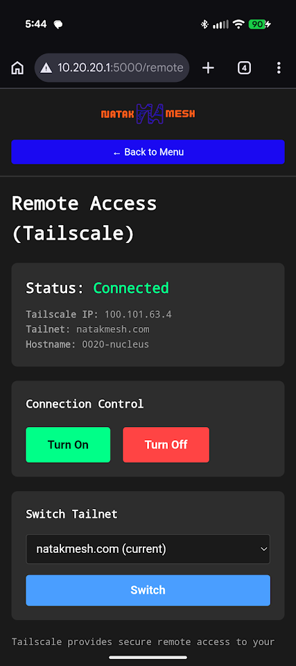 Fig. 11: Remote Management page